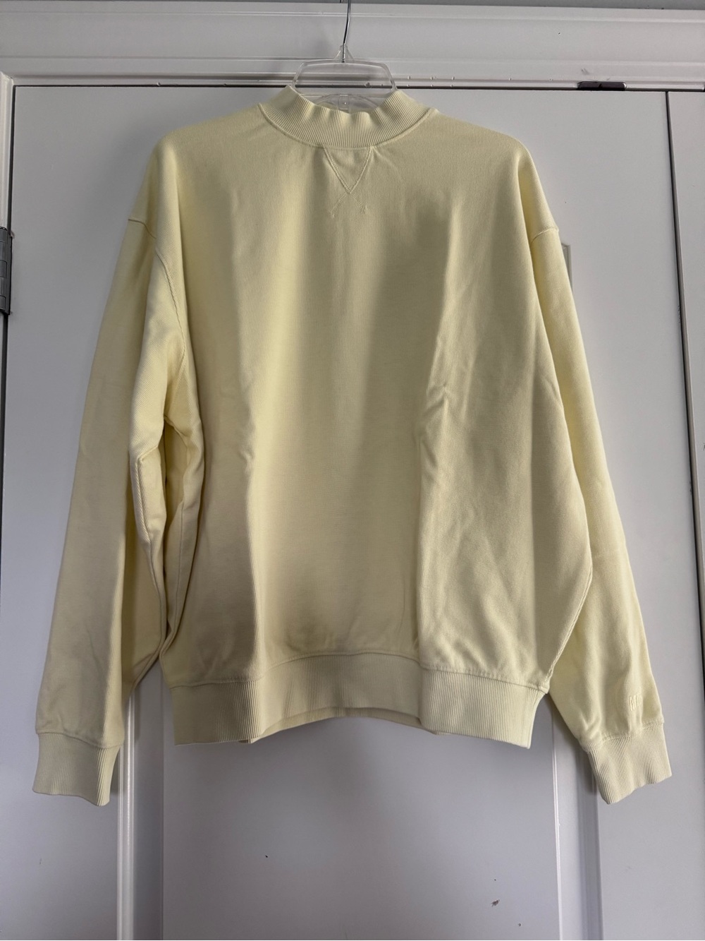 MILKSTAIN Vintage Waffle Mockneck in Vintage Yuzu